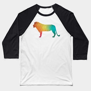 Rainbow lion silhouette Baseball T-Shirt